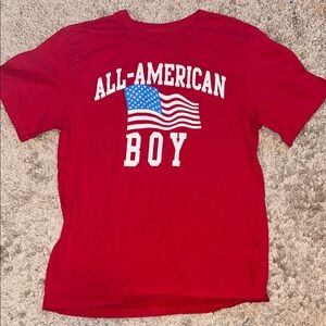 Place Red 'All-American Boy' Short Sleeve Tee
